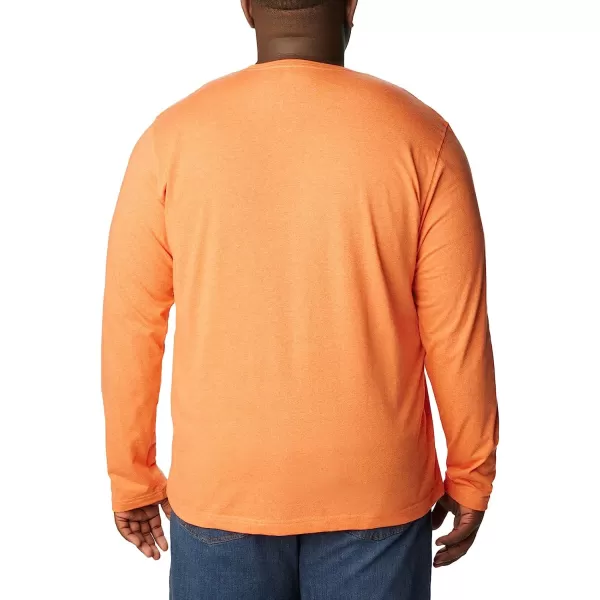 imageColumbia Mens Thistletown Hills Long Sleeve Logo TeeDesert Orange Double Dye