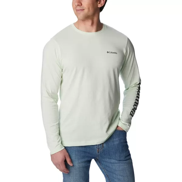 imageColumbia Mens Thistletown Hills Long Sleeve Logo TeeIce Green Heather