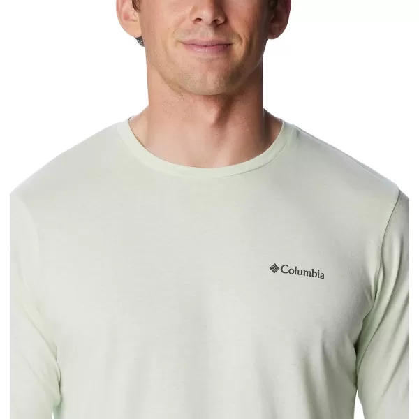 imageColumbia Mens Thistletown Hills Long Sleeve Logo TeeIce Green Heather