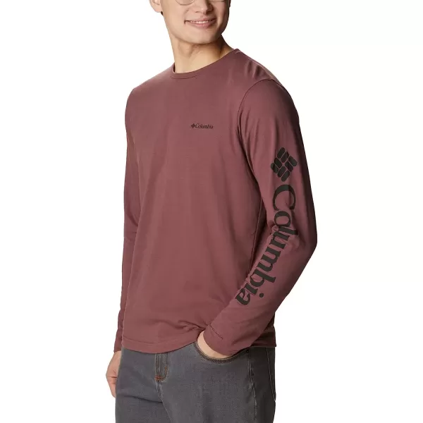 imageColumbia Mens Thistletown Hills Long Sleeve Logo TeeLight Raisin