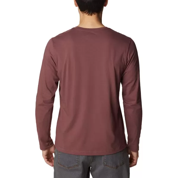 imageColumbia Mens Thistletown Hills Long Sleeve Logo TeeLight Raisin