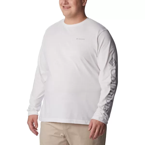 imageColumbia Mens Thistletown Hills Long Sleeve Logo TeeWhite