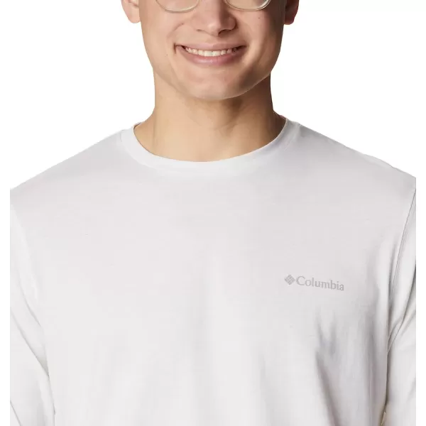 imageColumbia Mens Thistletown Hills Long Sleeve Logo TeeWhite