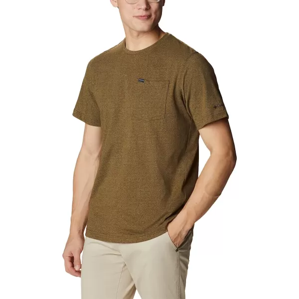 imageColumbia Mens Thistletown Hills Pocket TeeOlive Green Heather