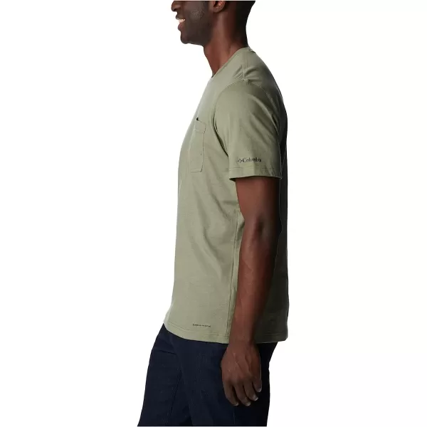 imageColumbia Mens Thistletown Hills Pocket TeeStone Green Heather