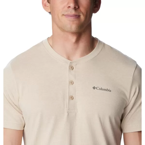 imageColumbia Mens Thistletown Hills Short Sleeve HenleyAncient Fossil Heather
