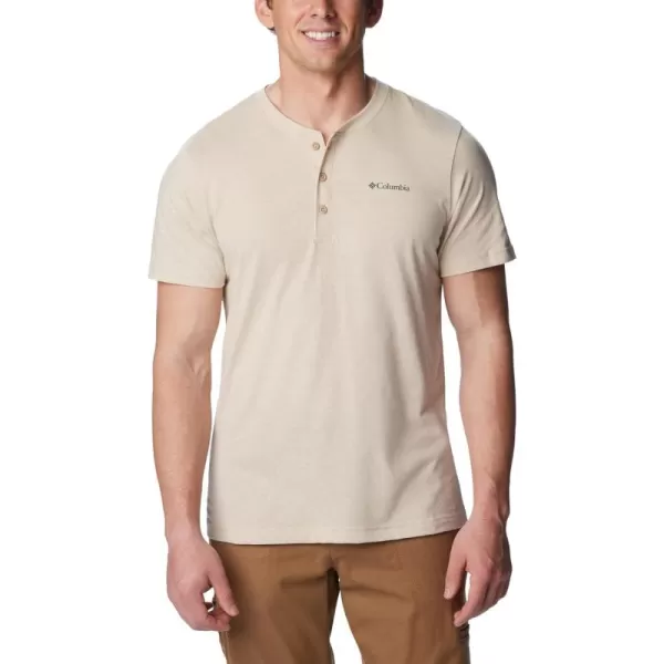 imageColumbia Mens Thistletown Hills Short Sleeve HenleyAncient Fossil Heather