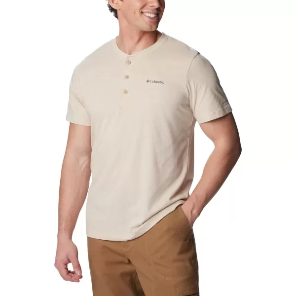 imageColumbia Mens Thistletown Hills Short Sleeve HenleyAncient Fossil Heather