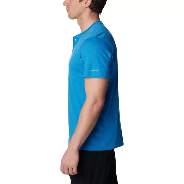 imageColumbia Mens Thistletown Hills Short Sleeve HenleyBright Indigo Heather