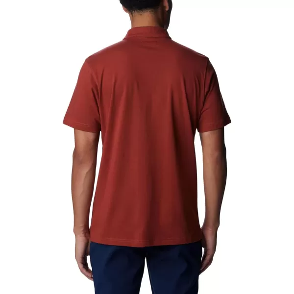 imageColumbia Mens Thistletown Hills Stripe PoloWarp Red Heather Double Decker Stripe
