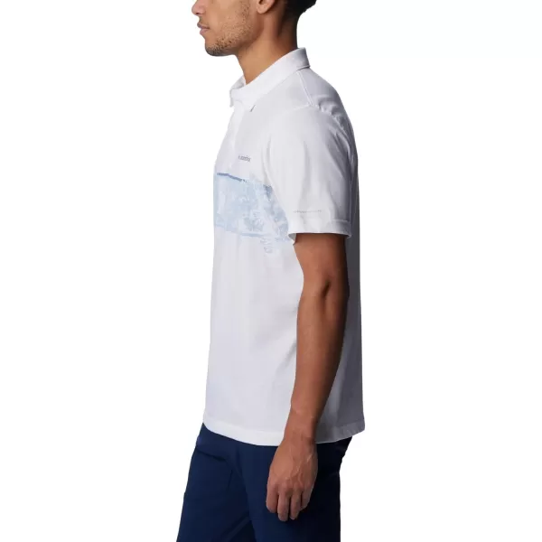 imageColumbia Mens Thistletown Hills Stripe PoloWhite