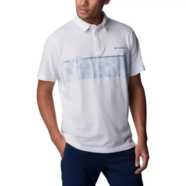 imageColumbia Mens Thistletown Hills Stripe PoloWhite
