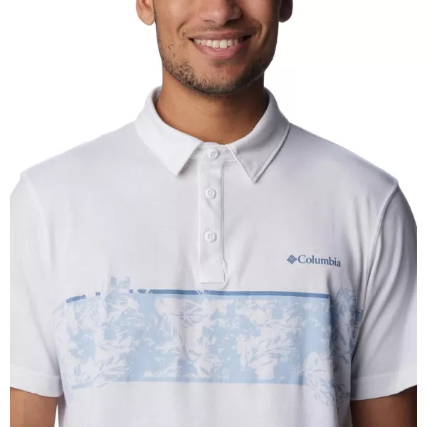 imageColumbia Mens Thistletown Hills Stripe PoloWhite
