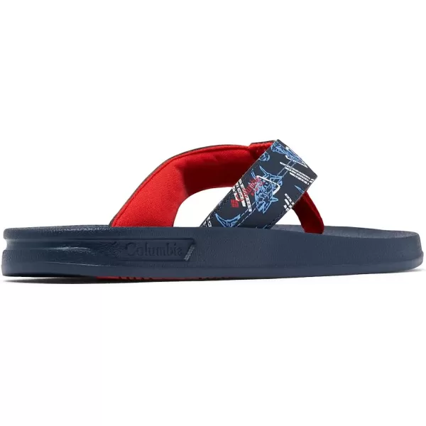 imageColumbia Mens Tidal Ray PFG Flip Sport SandalCollegiate NavySpark Red