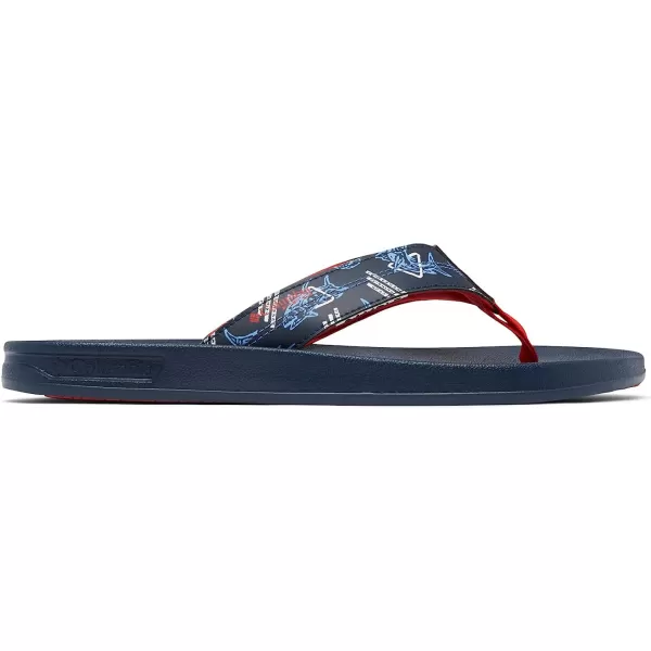 imageColumbia Mens Tidal Ray PFG Flip Sport SandalCollegiate NavySpark Red