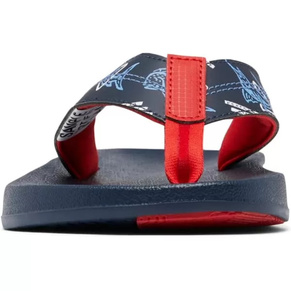 imageColumbia Mens Tidal Ray PFG Flip Sport SandalCollegiate NavySpark Red