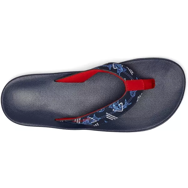 imageColumbia Mens Tidal Ray PFG Flip Sport SandalCollegiate NavySpark Red