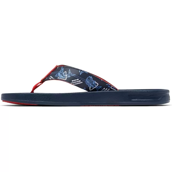 imageColumbia Mens Tidal Ray PFG Flip Sport SandalCollegiate NavySpark Red