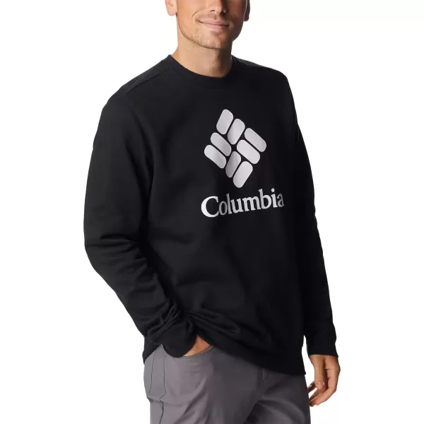 imageColumbia Mens Trek CrewBlackCsc Stacked Logo