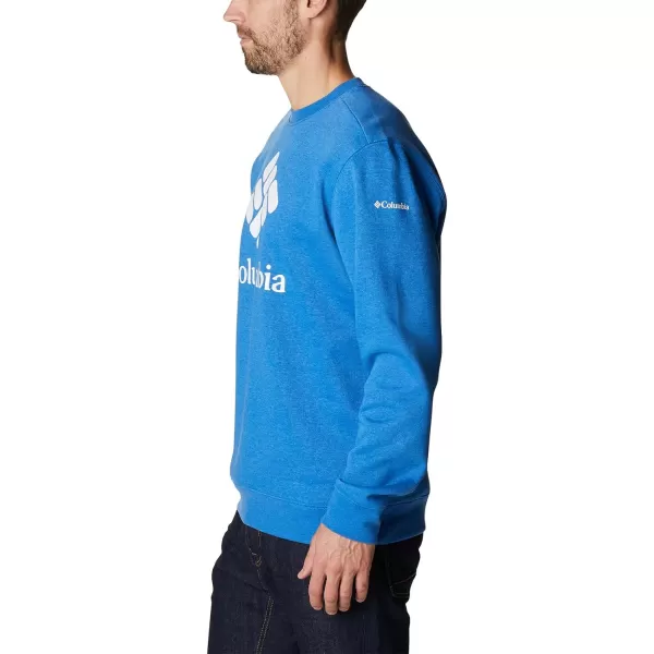 imageColumbia Mens Trek CrewBright Indigo HeatherCsc Stacked Logo