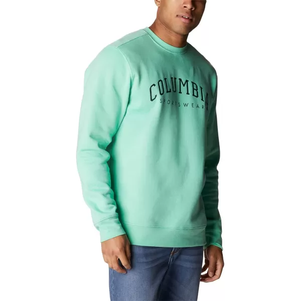 imageColumbia Mens Trek CrewKelp HeatherArched Brand Logo
