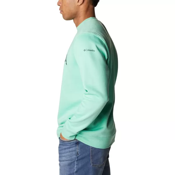 imageColumbia Mens Trek CrewKelp HeatherArched Brand Logo
