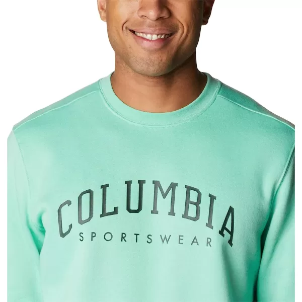 imageColumbia Mens Trek CrewKelp HeatherArched Brand Logo