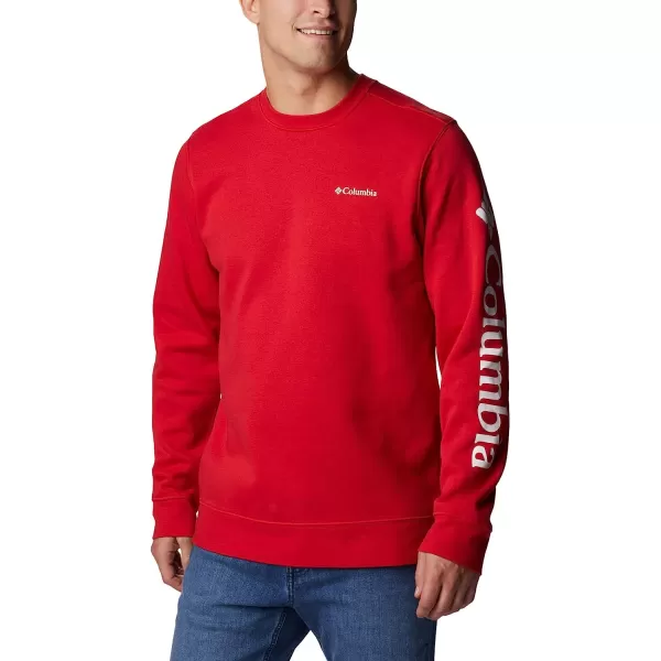 imageColumbia Mens Trek CrewMountain RedCsc Sleeve Logo