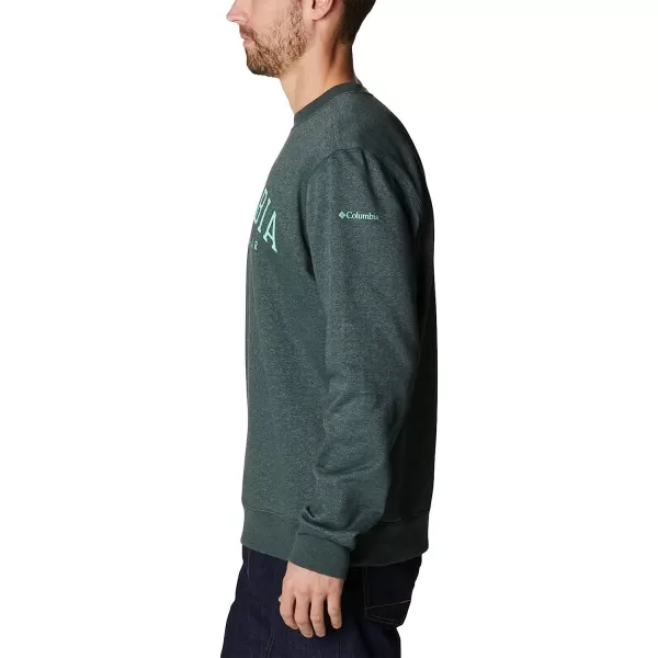 imageColumbia Mens Trek CrewSpruce HeatherArched Brand Logo