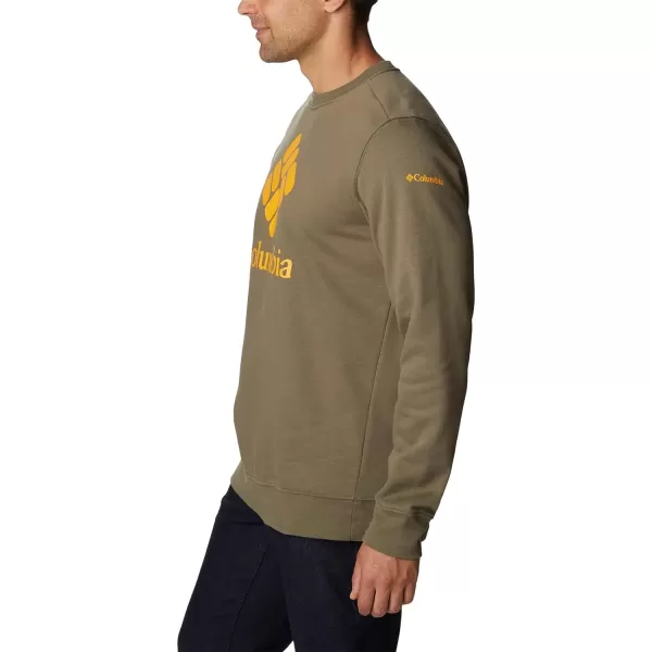 imageColumbia Mens Trek CrewStone GreenCsc Stacked Logo