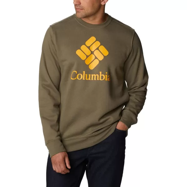 imageColumbia Mens Trek CrewStone GreenCsc Stacked Logo