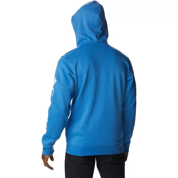 imageColumbia Mens Trek Full Zip HoodieBright Indigo HeatherCsc Sleeve Logo