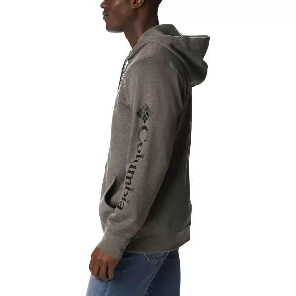 imageColumbia Mens Trek Full Zip HoodieCharcoal HeatherCsc Sleeve Logo