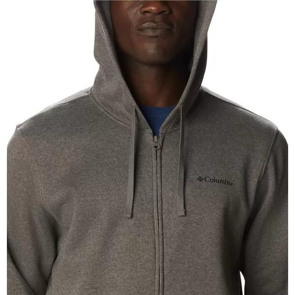 imageColumbia Mens Trek Full Zip HoodieCharcoal HeatherCsc Sleeve Logo