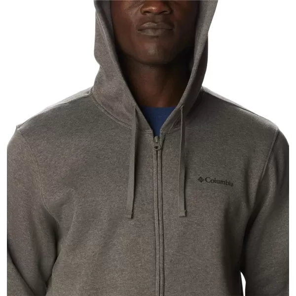 imageColumbia Mens Trek Full Zip HoodieCharcoal HeatherCsc Sleeve Logo