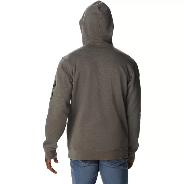 imageColumbia Mens Trek Full Zip HoodieCharcoal HeatherCsc Sleeve Logo