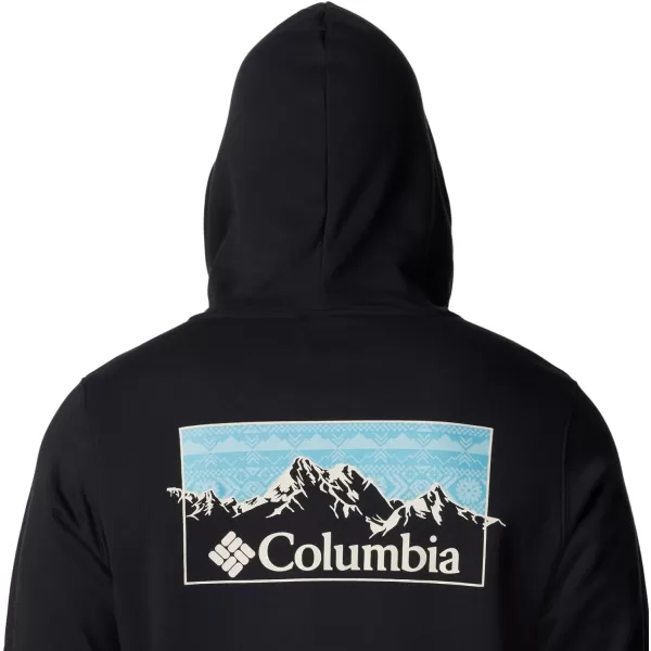 imageColumbia Mens Trek Graphic HoodieBlack  Checkered Range Graphic