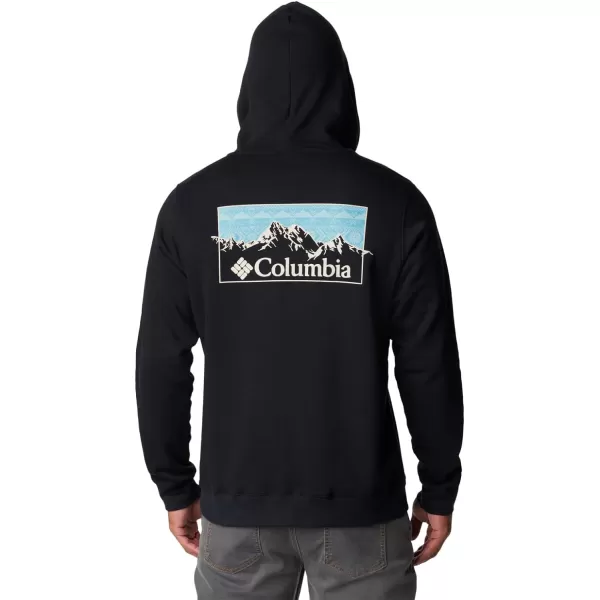 imageColumbia Mens Trek Graphic HoodieBlack  Checkered Range Graphic