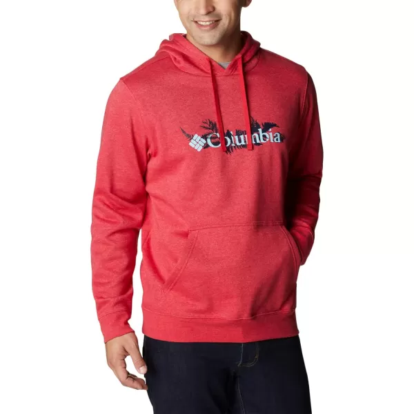 imageColumbia Mens Trek Graphic HoodieMountain Red HeatherNorthwoods Brand
