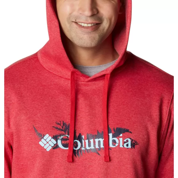 imageColumbia Mens Trek Graphic HoodieMountain Red HeatherNorthwoods Brand
