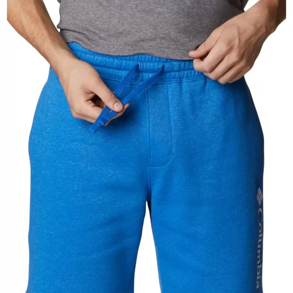 imageColumbia Mens Trek ShortBright Indigo HeatherWhite Vertical Logo
