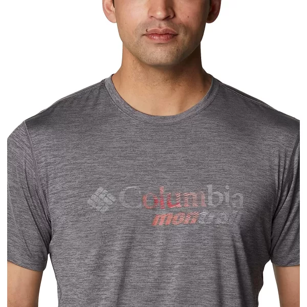 imageColumbia Mens Trinity Trail Graphic TeeCity Grey  Active Fit