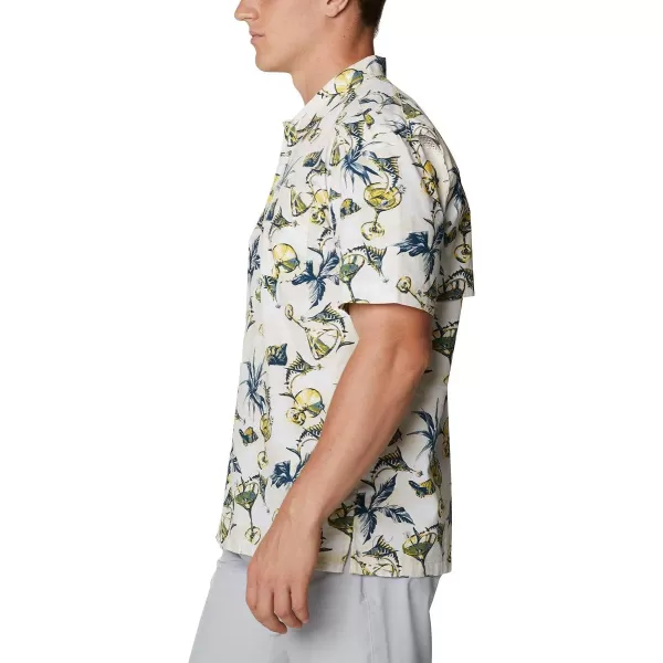 imageColumbia Mens Trollers Best Short Sleeve ShirtSun Glow Martini Marlin Print
