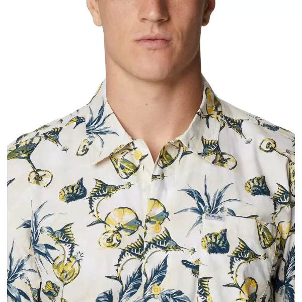 imageColumbia Mens Trollers Best Short Sleeve ShirtSun Glow Martini Marlin Print