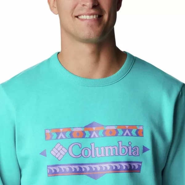 imageColumbia Mens Tumalo Creek CrewBright AquaBordered Csc