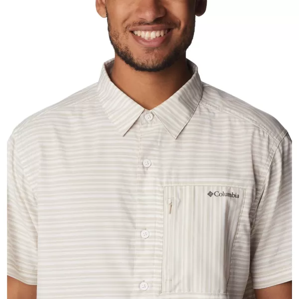 imageColumbia Mens Twisted Creek Iii Short SleeveAncient Fossil Basic Stripe