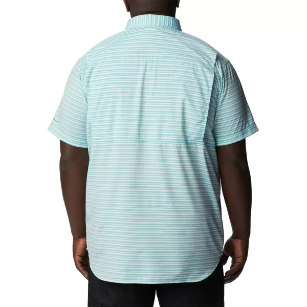 imageColumbia Mens Twisted Creek Iii Short SleeveBright Aqua Basic Stripe