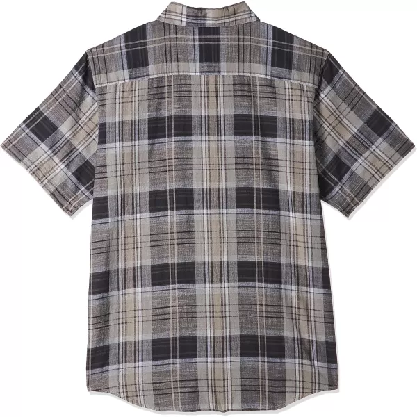 imageColumbia Mens Under Exposure Yarn Dye Short Sleeve ShirtCity Grey Madras