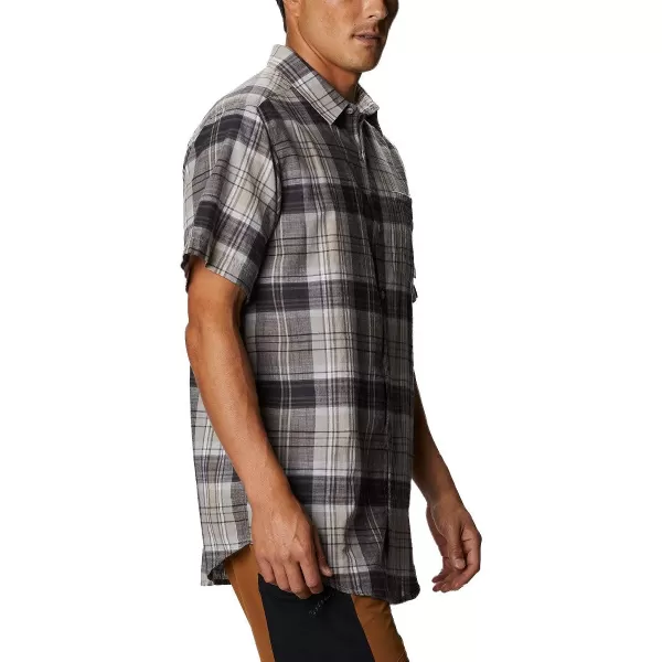 imageColumbia Mens Under Exposure Yarn Dye Short Sleeve ShirtCity Grey Madras