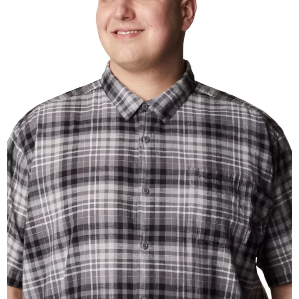 imageColumbia Mens Under Exposure Yarn Dye Short Sleeve ShirtCity Grey Madras Gingham